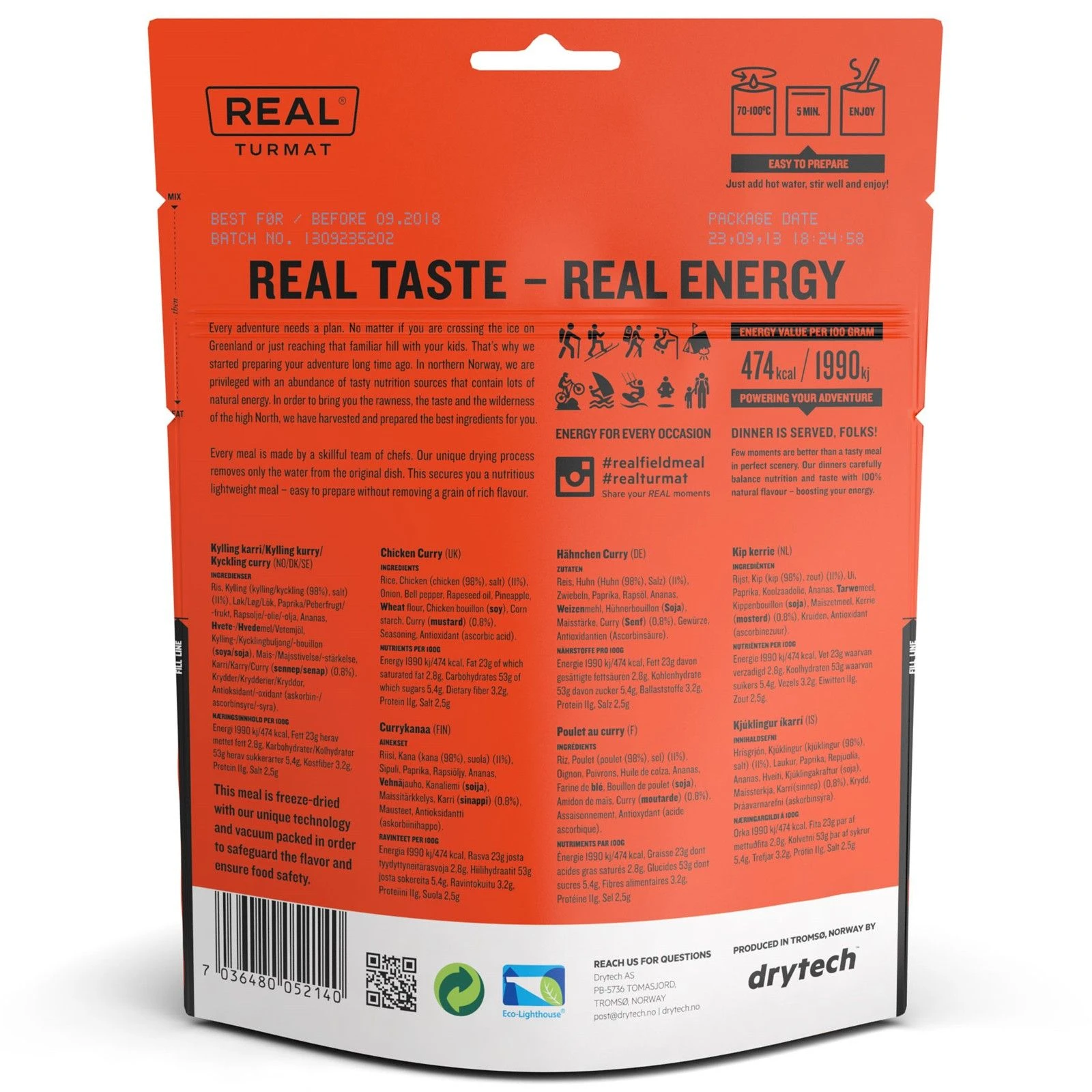 Real Turmat Kylling I Karry - Billede 3