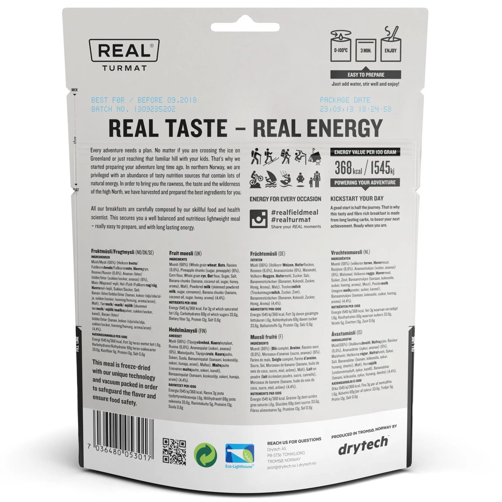 Real Turmat Frugt Müsli - Billede 3