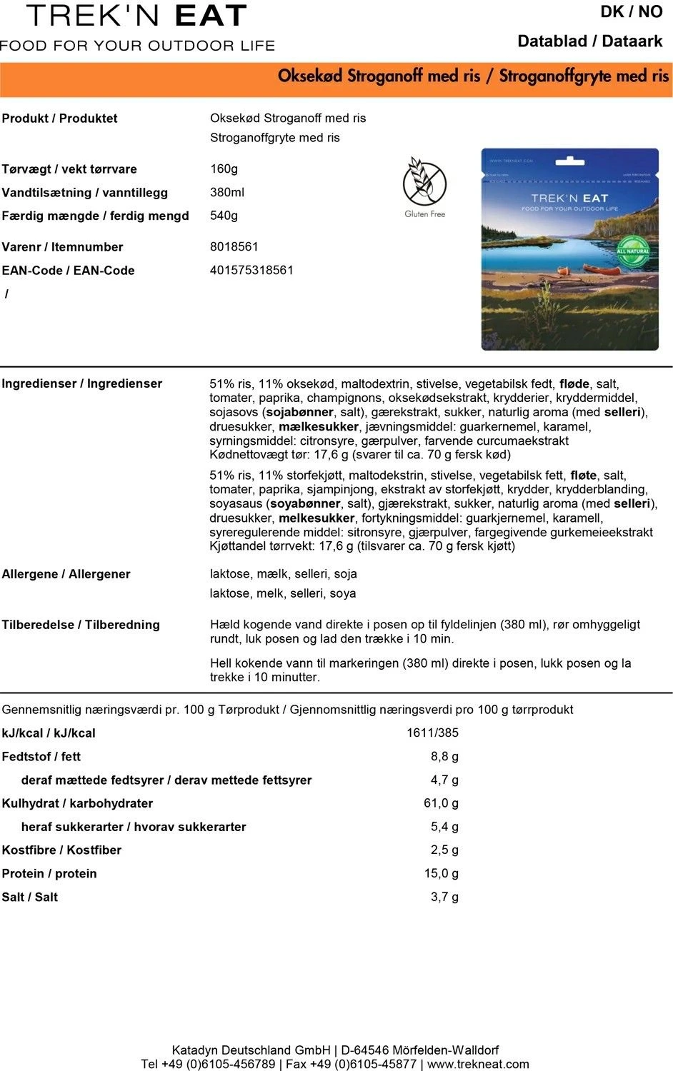 Trek'n Eat Bøf Stroganoff - Billede 2