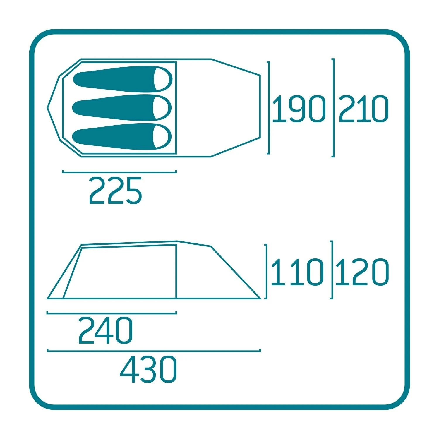Nordisk Oppland III SI, 3 Personers Telt - Billede 2