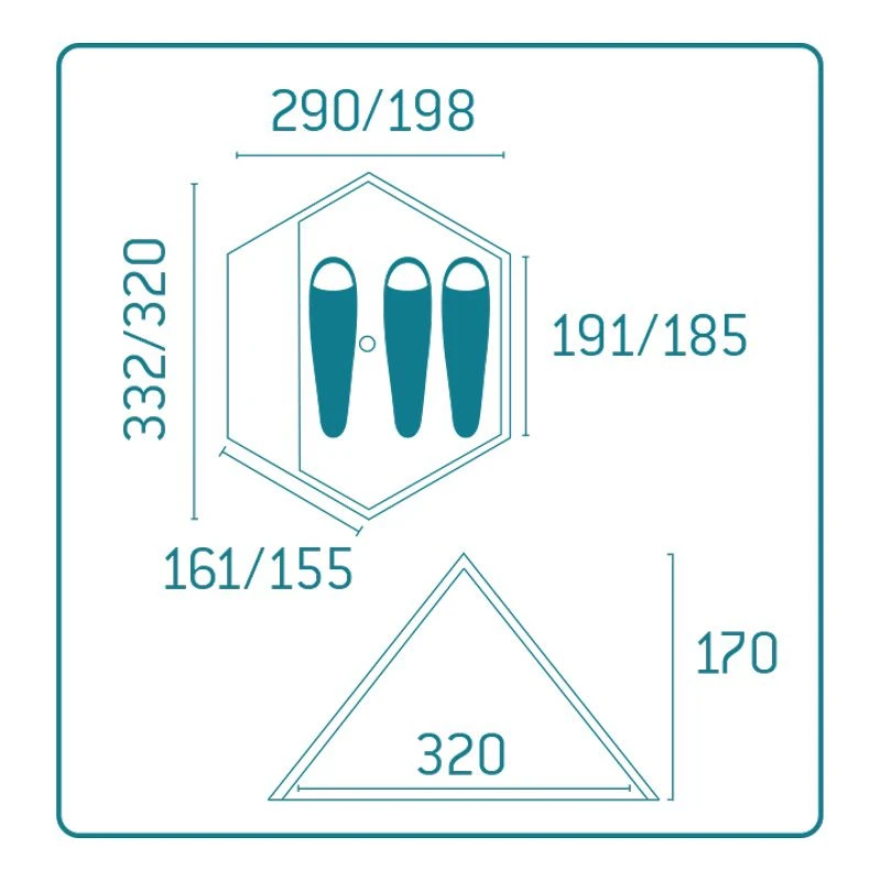 Asivik Lavvu Light 3 Personers Telt - Billede 8