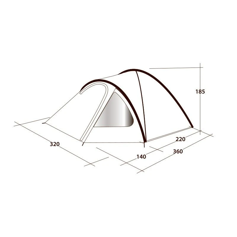 Outwell Cloud 5 Campingtelt - Billede 3