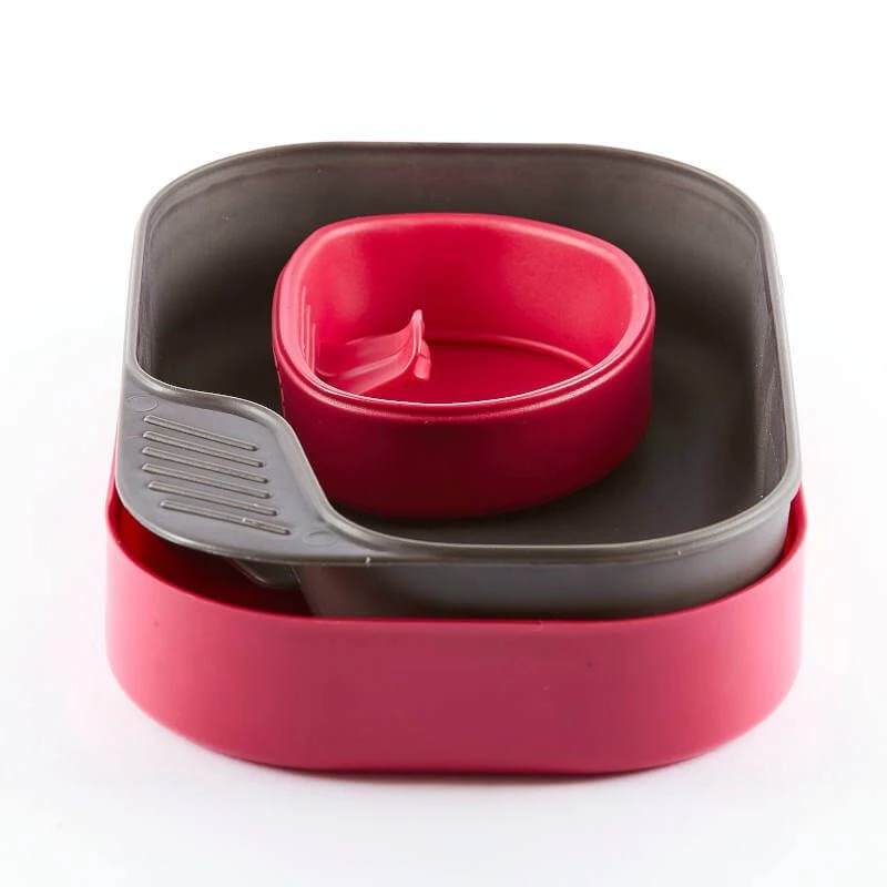 Wildo Camp-A-Box Basic Biobased, Spisesæt-RØD