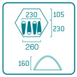 Bergans Wiglo LT 4-personers Telt