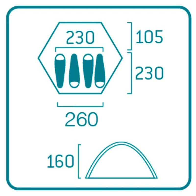 Bergans Wiglo LT 4-personers Telt