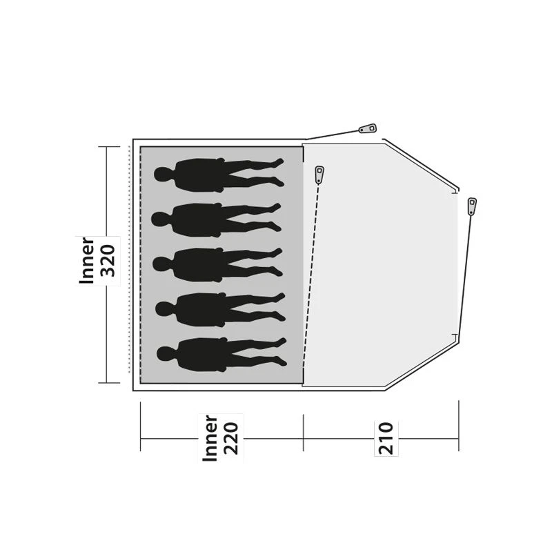 Outwell Earth 5 Campingtelt - Billede 9