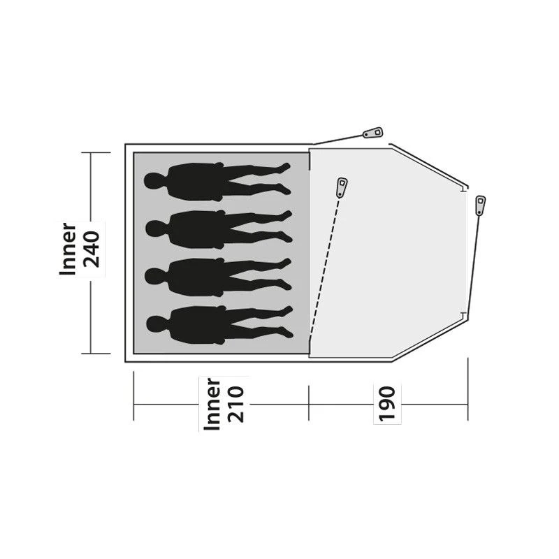 Outwell Earth 4 Telt - Billede 9