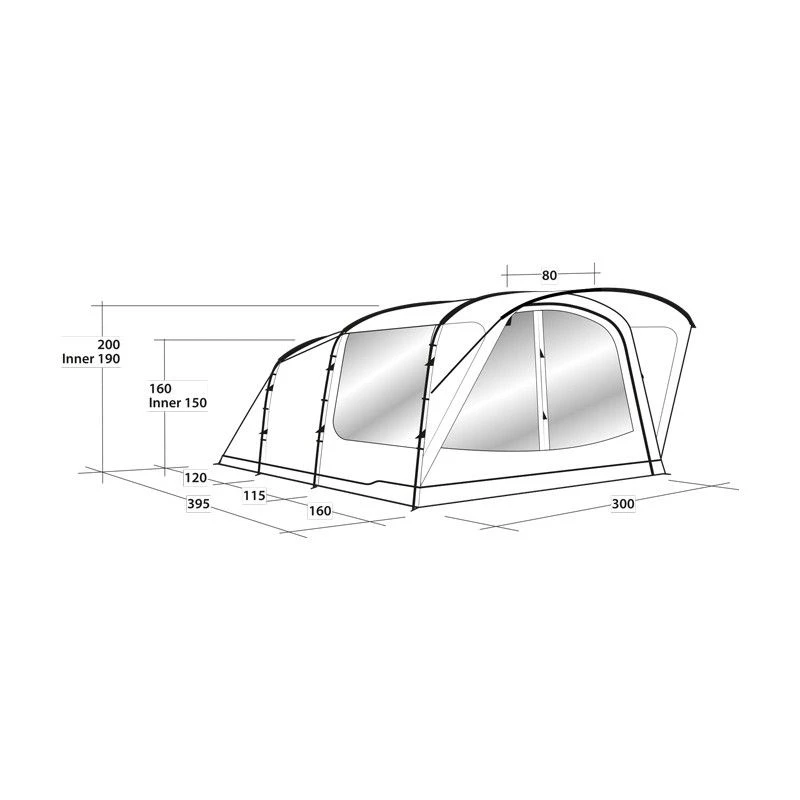 Outwell Oakwood 5 Personers Campingtelt - Billede 6