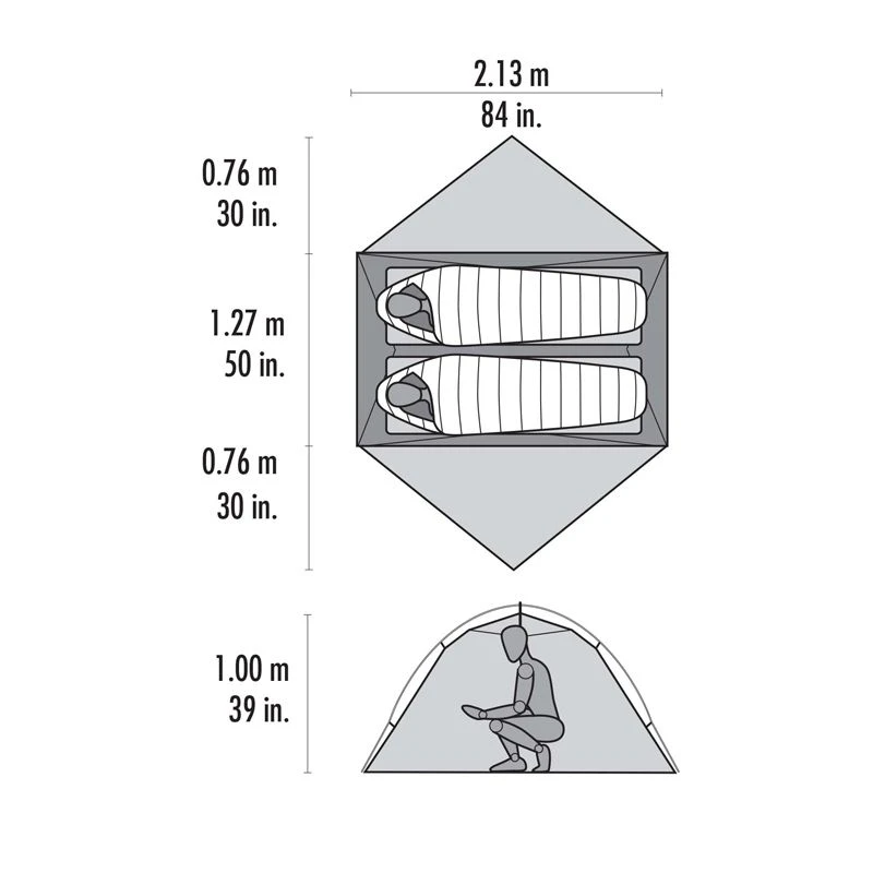 MSR Hubba Hubba NX 2-personers Kuppeltelt