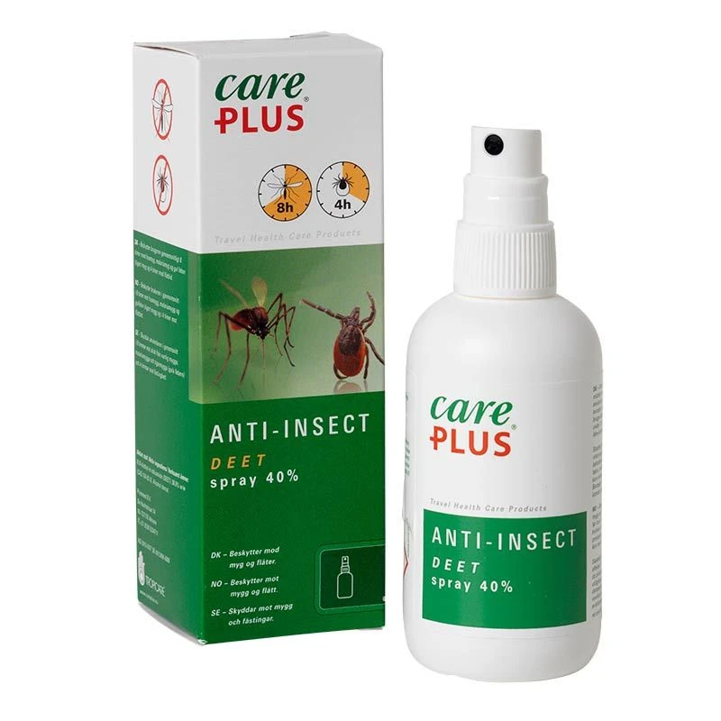 Care Plus Anti-Insect DEET 40%, Myggespray 100 Ml - Billede 2