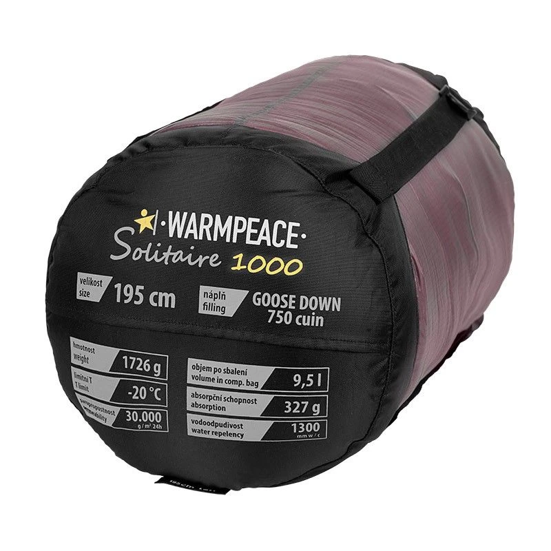 Warmpeace Solitaire 1000 / 195 Cm V, Dunsovepose - Billede 3